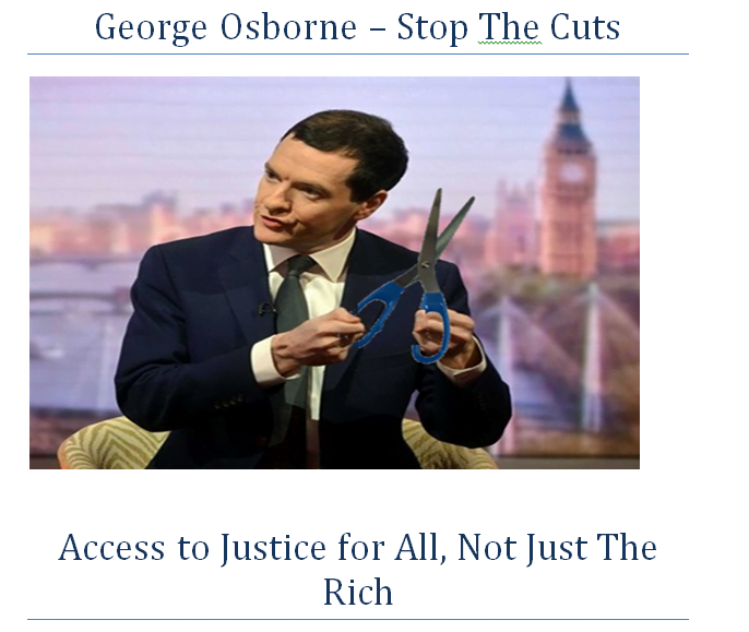 George Osborne stop the cuts